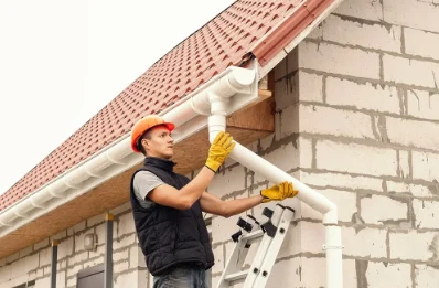 Pose et remplacement de gouttières à Villainville